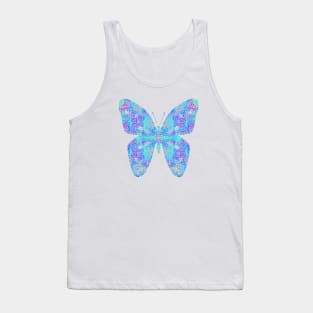 Aqua Butterfly Tank Top